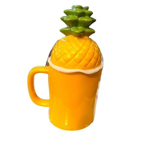 Rae Dunn ceramic "TROPIC LIKE ITS HOT" pineapple NWT - Picture 4 of 6